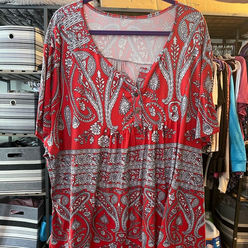 Red shirt, buttery soft